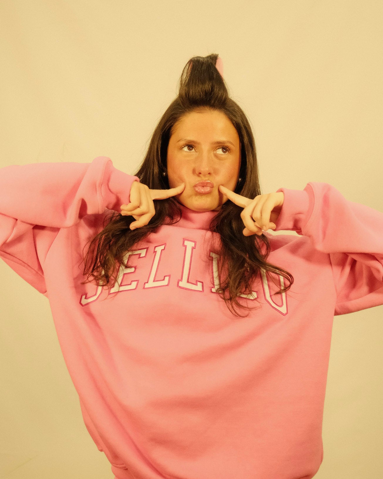 Pink Jellico Mockneck