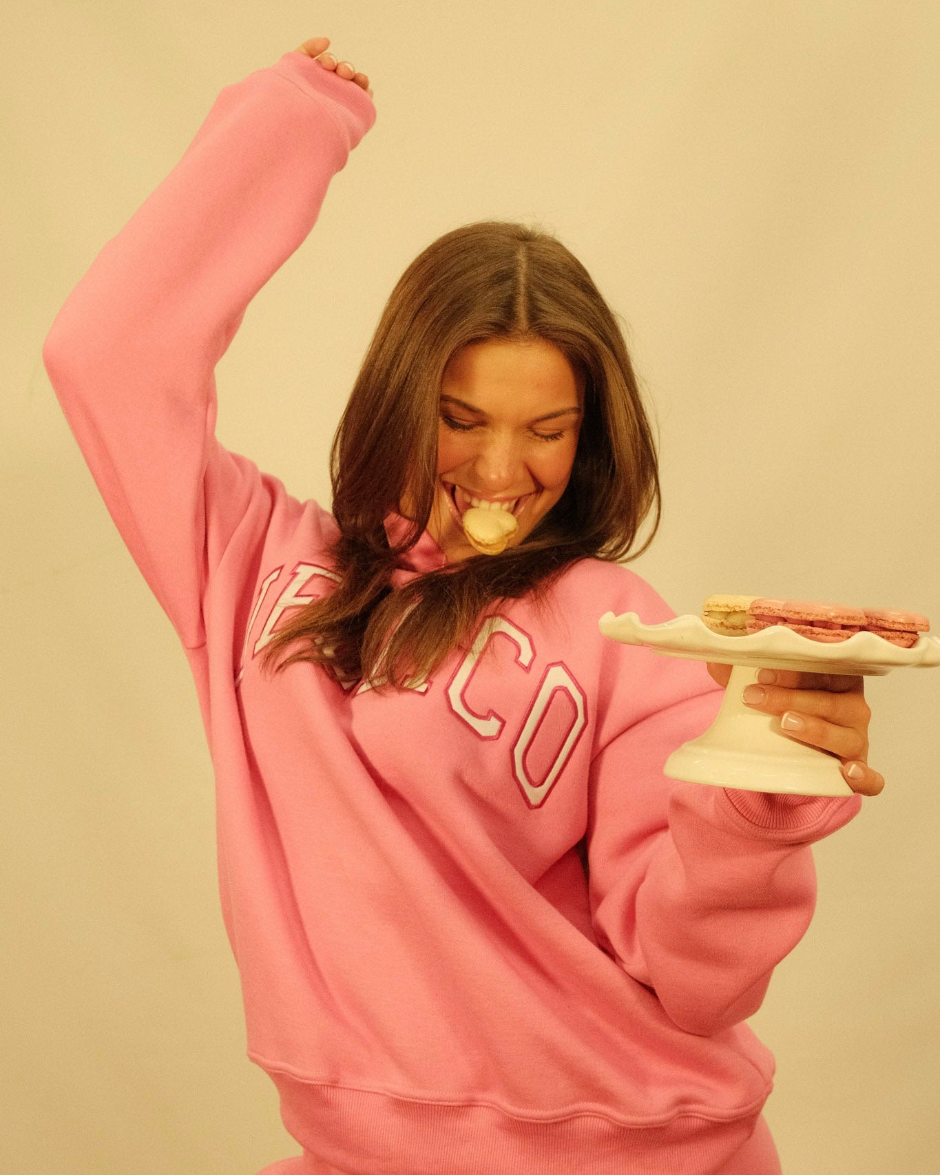 Pink Jellico Mockneck